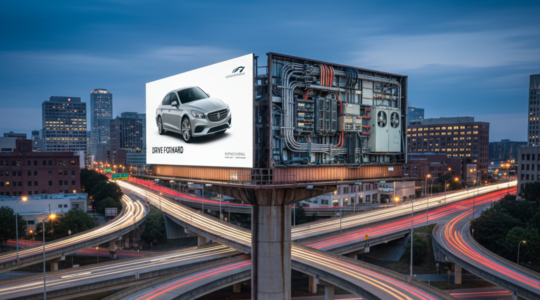 Roadside digital billboard